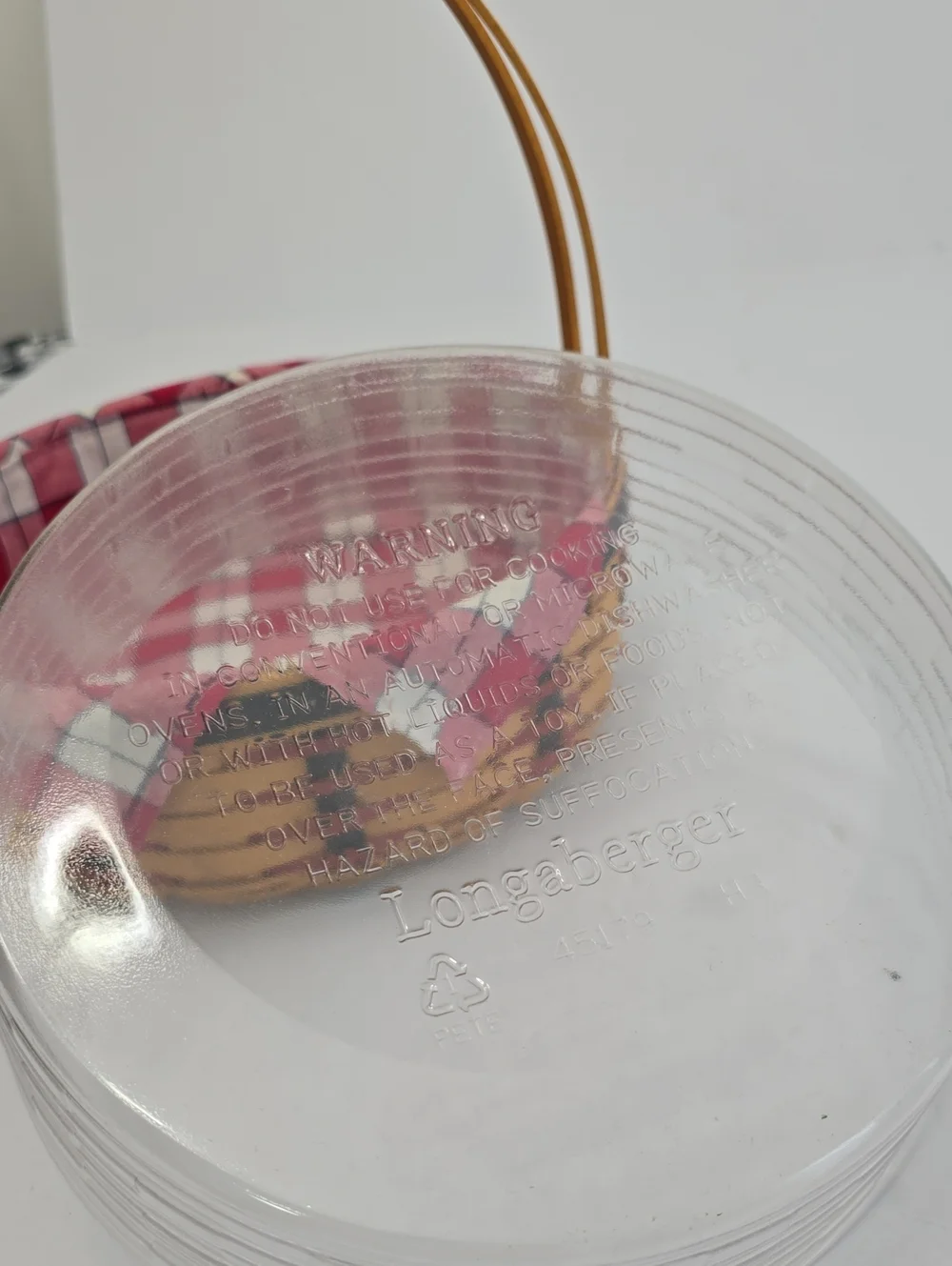 Longaberger 2002  All American Casserole Basket With Liner Protector